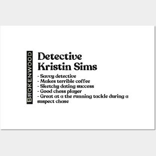 Brokenwood Detective Kristin Sims Posters and Art